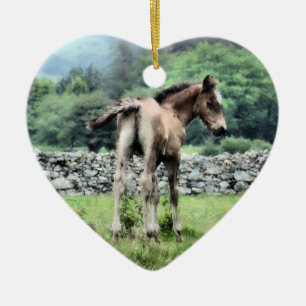 HORSES CERAMIC ORNAMENT