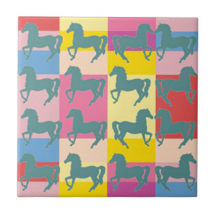 Horses Ceramic Tile