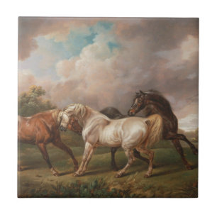  Horses  Ceramic Tile