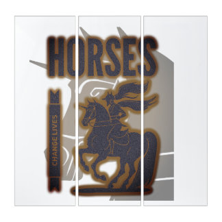 'Horses change lives Triptych