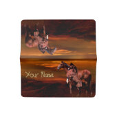 Horses Checkbook Cover (Open)