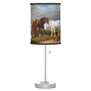 Horses circa 1864 table lamp