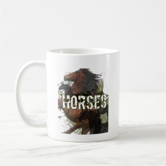 horses coffee mug