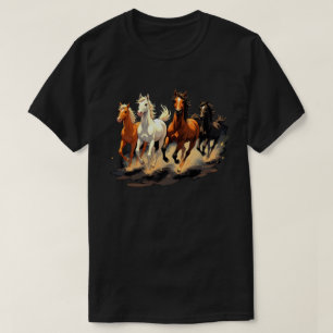Horses Collage Horse Lover Horseback Riding T-Shirt