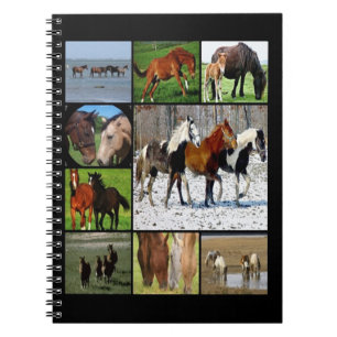 Horses collage Notebook