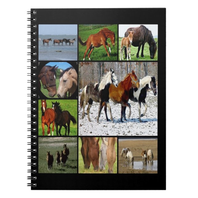 Horses collage Notebook (Front)