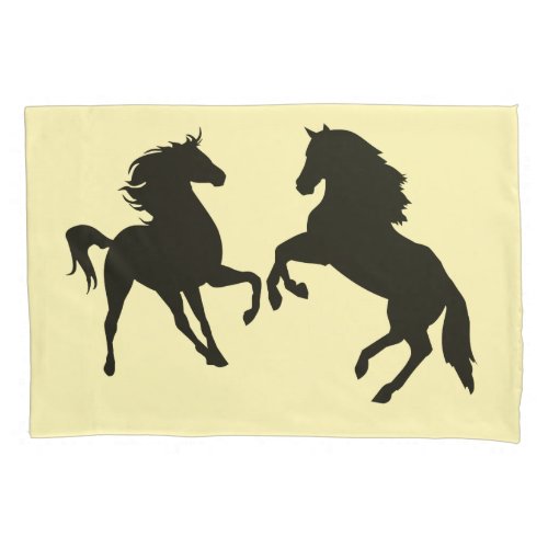 Horses Couple Pillow Case _ Your Colors