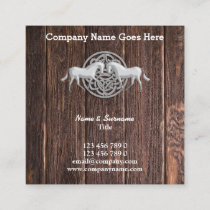 Horses crest wood & celtic knot rustic horse