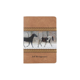 Horses Custom Passport Holder