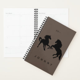 Horses - Customizable + Add Your Text / Name Planner