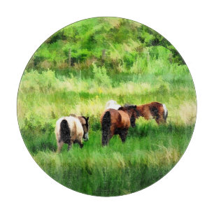 HORSES CUTTING BOARD