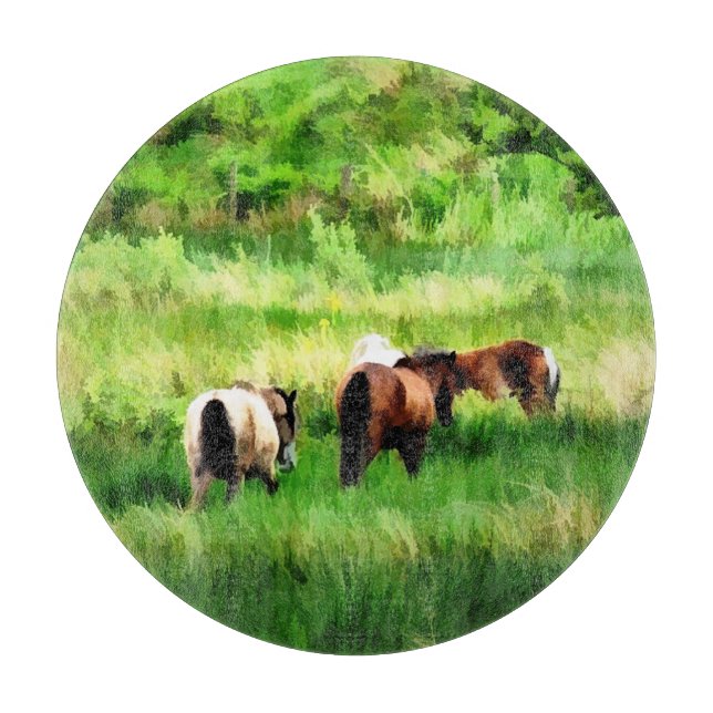 HORSES CUTTING BOARD (Front)