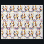 Horses elegant in party hats happy birthday wrapping paper<br><div class="desc">Horses elegant in party hats gold sprinkles happy birthday personalized gift wrap.</div>