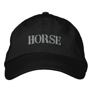 HORSES EMBROIDERED BASEBALL HAT