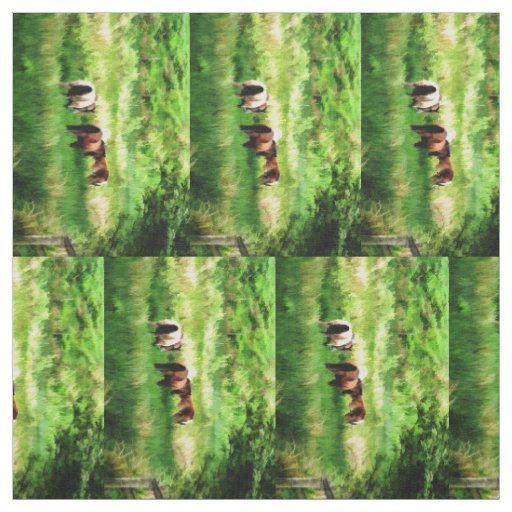HORSES FABRIC
