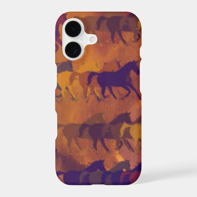 horses farm pattern iphone case (Back)