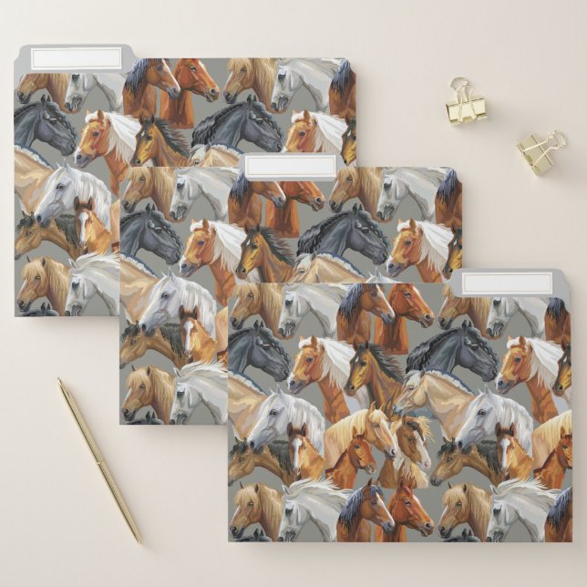 Horses  file folder (Set)
