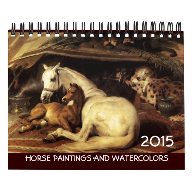 HORSES FINE ART COLLECTION 2014 Paintings Drawings Calendar (Cover)