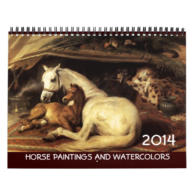 HORSES FINE ART COLLECTION 2017 Paintings Drawings Calendar (Cover)