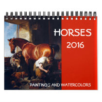HORSES FINE ART COLLECTION  Paintings And Drawings Calendar