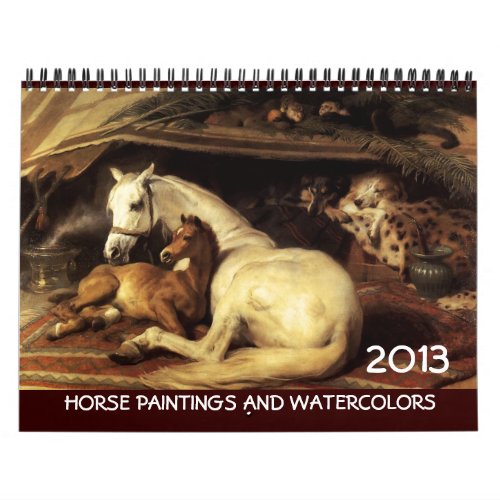 HORSES FINE ART COLLECTION  Paintings And Drawings Calendar