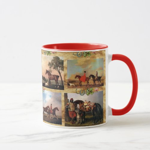 HORSES FINE ART PAINTINGS PARCHMENTHORSE SHOES MUG