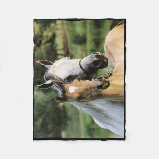 Horses Fleece Blanket Zazzle