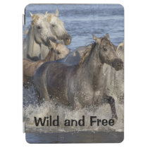 Horses galloping in the water iPad air cover