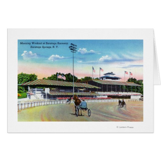 Horses Getting a Morning Workout on the Track (Front Horizontal)