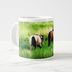 HORSES GIANT COFFEE MUG