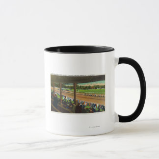 Horses Going to the Post at Race Track Mug