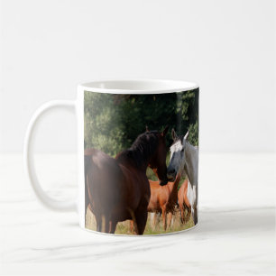 Horses greeting "I love horses" Coffee Mug