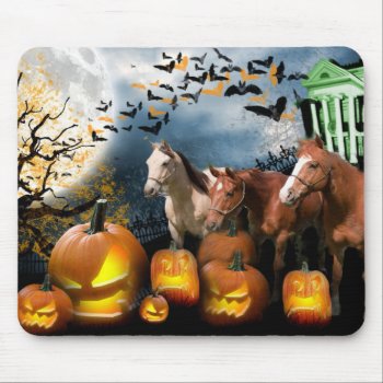 Horses Halloween Mousepad by horsesense at Zazzle