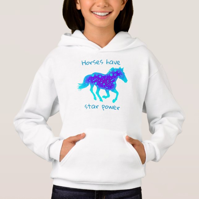Horses Have Star Power   Hoodie (Front)