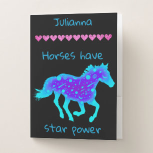 Horses Have Star Power     Pocket Folder