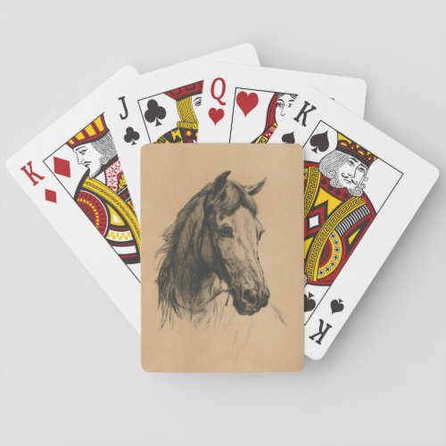 Horses Head by Heywood Hardy Playing Cards
