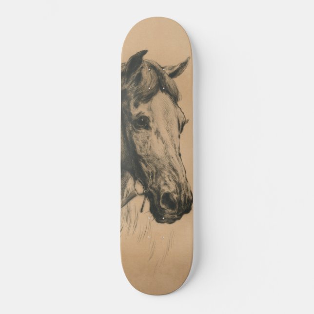 Horse's Head (by Heywood Hardy) Skateboard (Front)