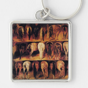 Horses' Hindquarters Keychain