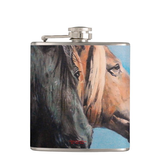 Horses Hip Flask (Front)