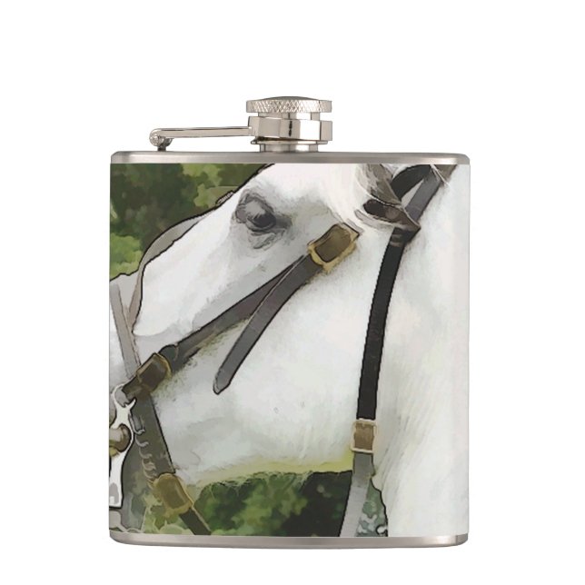 HORSES HIP FLASK (Front)