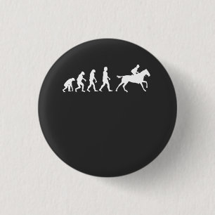 Horses Horse Riding Gift Button