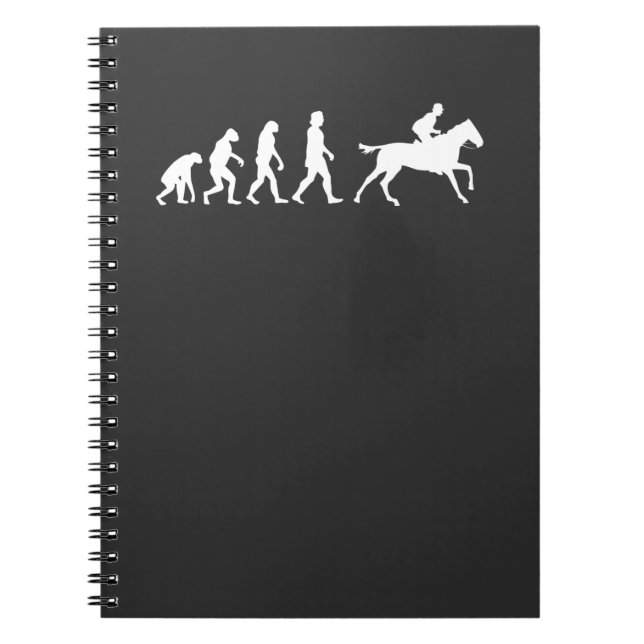 Horses Horse Riding Gift Notebook (Front)