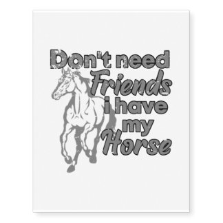 Horses Horse Temporary Tattoos