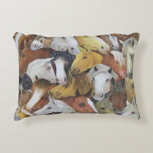 Horses Horses Accent Pillow