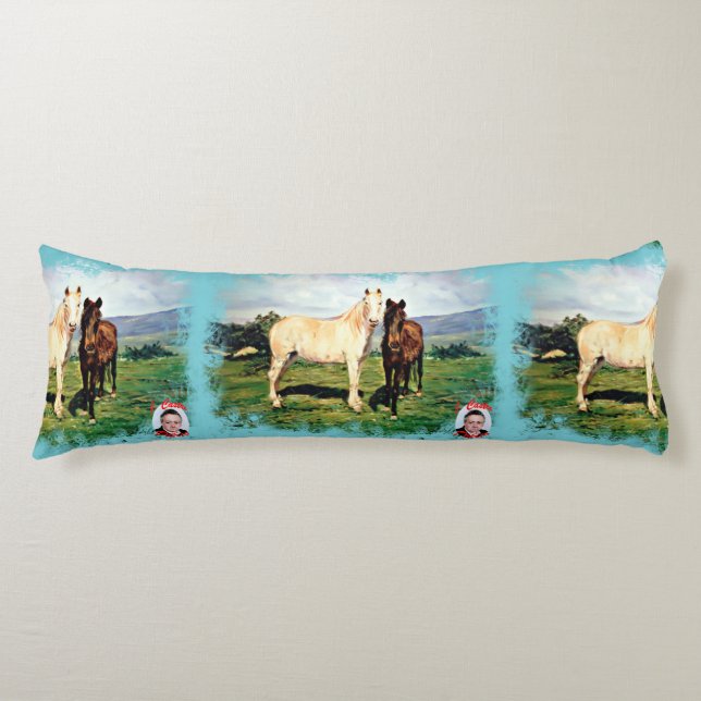 Horses/Horses/Horses Body Pillow (Front)