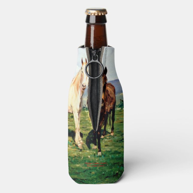 Horses/Horses/Horses Bottle Cooler (Bottle Back)