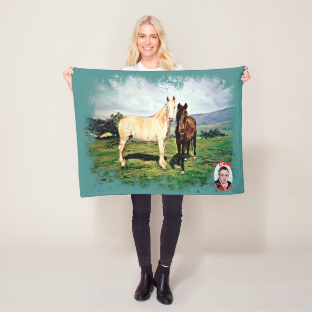 Horses/Horses/Horses Fleece Blanket (In Situ)