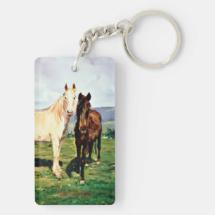 Horses/Horses/Horses Keychain