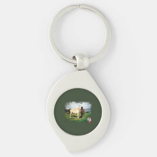 Horses/Horses/Horses Keychain
