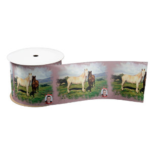 Horses/Horses/Horses Satin Ribbon